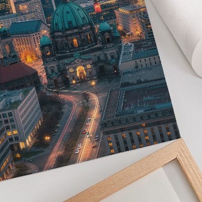 Nowoczesna grafika na płótnie Miejska panorama