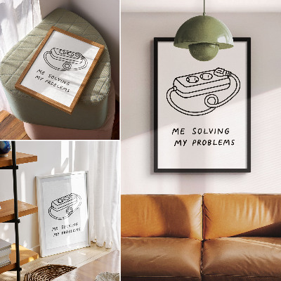 Nowoczesna grafika na płótnie My problems