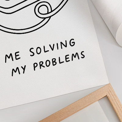 Nowoczesna grafika na płótnie My problems
