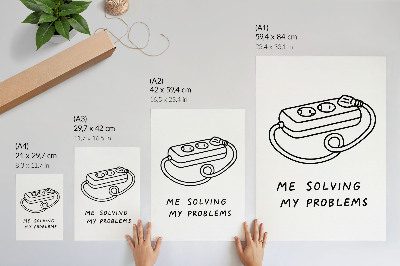 Nowoczesna grafika na płótnie Minimalistyczna ilustracja z humorem