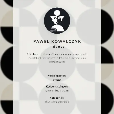 Plakat ścienny geometryczna kompozycja w minimalistycznym i nowoczesnym stylu
