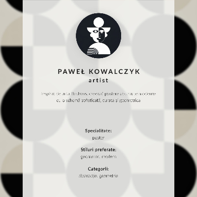 Plakat ścienny Styl Bauhaus