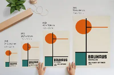 Plakat ścienny geometryczna kompozycja w minimalistycznym i nowoczesnym stylu
