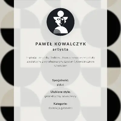Plakat ścienny geometryczna kompozycja w minimalistycznym i nowoczesnym stylu