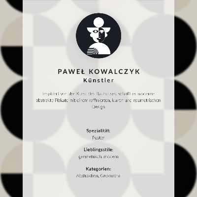 Plakat ścienny Styl Bauhaus