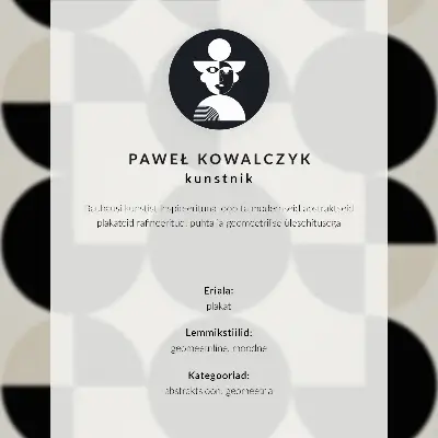 Plakat ścienny geometryczna kompozycja w minimalistycznym i nowoczesnym stylu