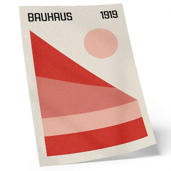 Nowoczesna grafika na płótnie geometryczna kompozycja w stylu nowoczesnego minimalizmu