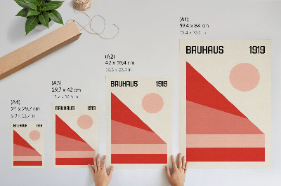 Nowoczesna grafika na płótnie Bauhaus 1919