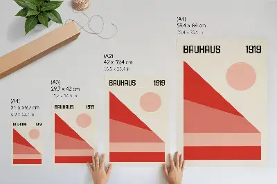 Nowoczesna grafika na płótnie geometryczna kompozycja w stylu nowoczesnego minimalizmu