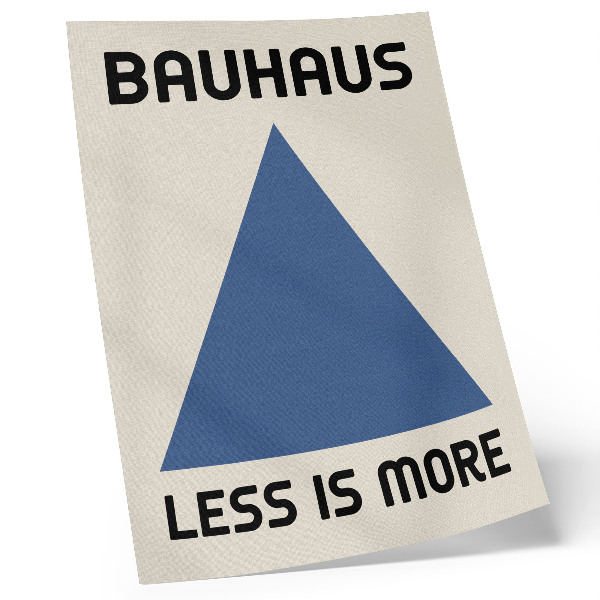 Plakat ścienny Less means more