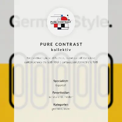 Plakat ścienny styl Bauhaus z geometryczną prostotą