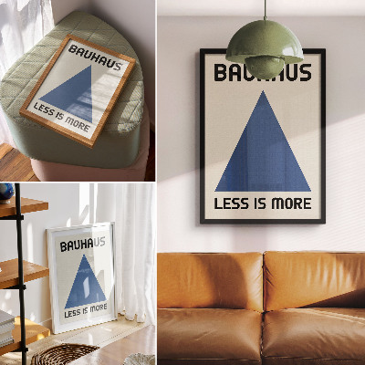 Plakat ścienny Less means more