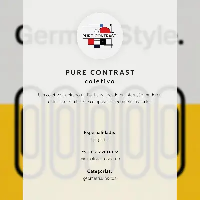 Plakat ścienny styl Bauhaus z geometryczną prostotą