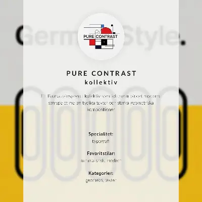 Plakat ścienny styl Bauhaus z geometryczną prostotą