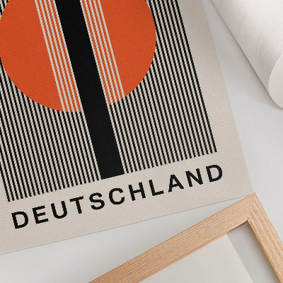 Plakat z teksturą płótna Bauhaus plakat