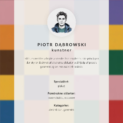 Plakat z teksturą płótna Minimalistyczna grafika z niebieskimi prostokątami