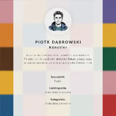 Minimalistyczna grafika z niebieskimi prostokątami plakat z teksturą płótna