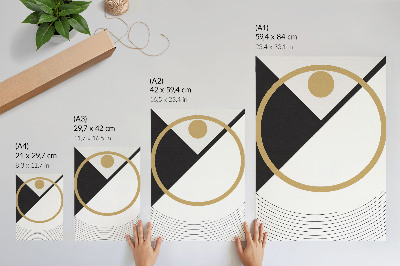 Nowoczesna grafika na płótnie Geometryczna kompozycja