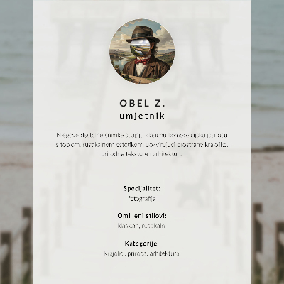 Plakat ścienny Zimowy pejzaż