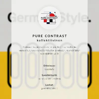 Plakat z teksturą płótna styl geometryczny z literą i kolorowymi kroplami