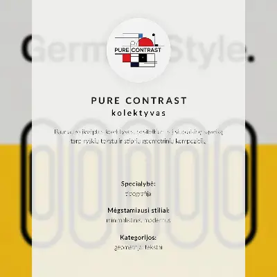 Plakat z teksturą płótna styl geometryczny z literą i kolorowymi kroplami