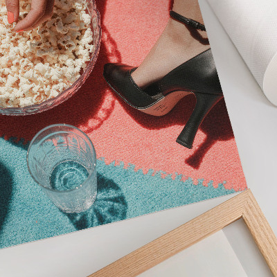 Nowoczesna grafika na płótnie Popcorn retro