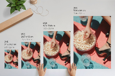 Nowoczesna grafika na płótnie Popcorn retro