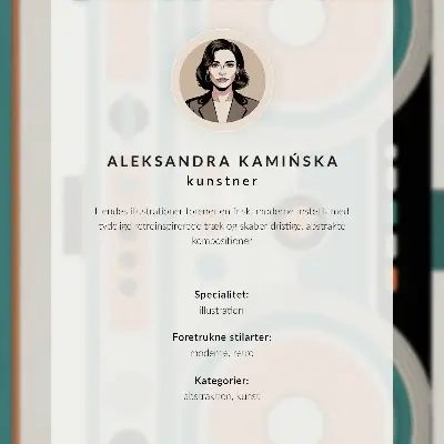 Plakat z teksturą płótna w stylu retro z wyrazistymi kształtami i kontrastami