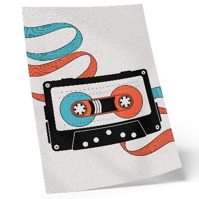 Plakat na płótnie Retro kaseta pop-artowa kolorowe nacechowanie
