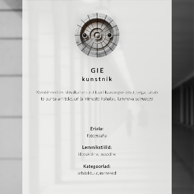 Plakat ścienny Elegancka kolumna z aniołem i nowoczesna architektura