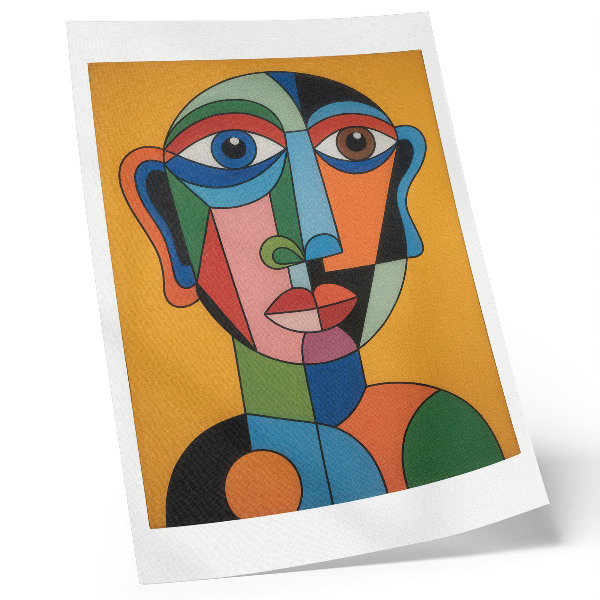 Nowoczesna grafika na płótnie Surrealistyczny portret
