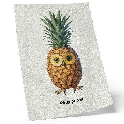 Plakat na płótnie Sowa-ananas