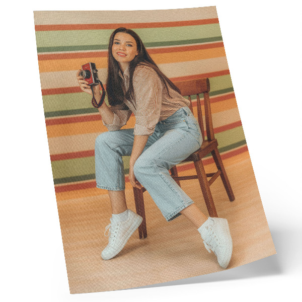 Nowoczesna grafika na płótnie Retro scena
