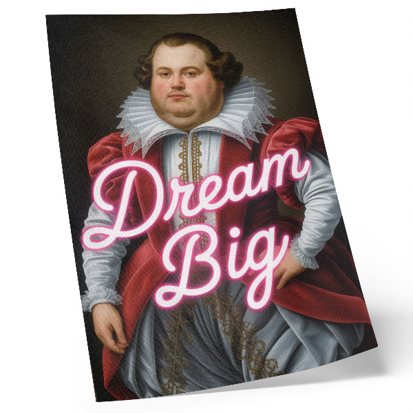 Nowoczesna grafika na płótnie Dream Big