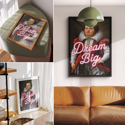 Nowoczesna grafika na płótnie Dream Big