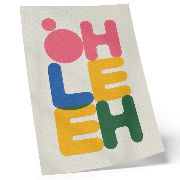 Plakat ścienny Typograficzna kompozycja