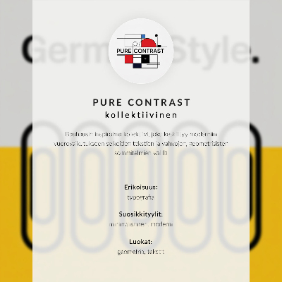 Plakat ścienny Geometryczne litery w żywych kolorach