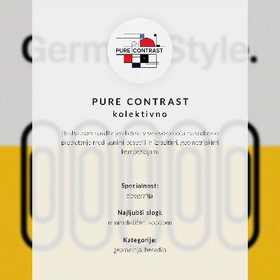 Plakat ścienny Typograficzna kompozycja