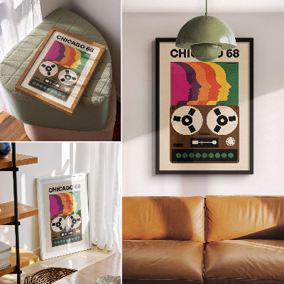 Plakat ścienny Retro estetyka