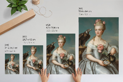Plakat z teksturą płótna Klasyczna elegancja