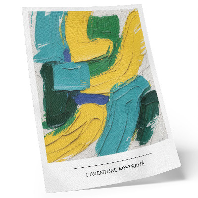 Plakat na płótnie Energetyczne kolory dynamiczna abstrakcja