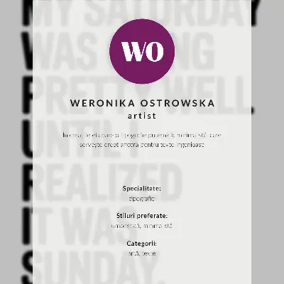 Plakat ścienny z czarnym tekstem na białym tle i listą opcji