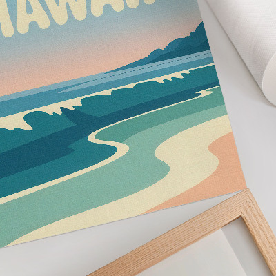 Plakat ścienny Moderna typografia naturalny pejzaż plaże
