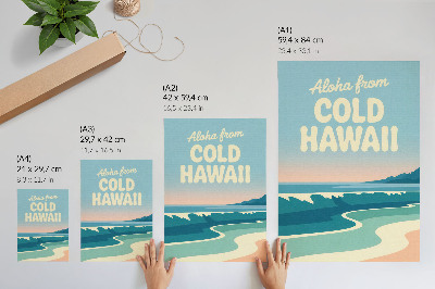 Plakat ścienny Moderna typografia naturalny pejzaż plaże