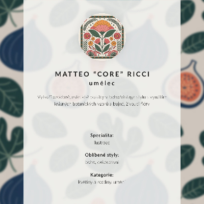 Plakat z teksturą płótna Roślinne motywy w stylu retro bez komplikacji
