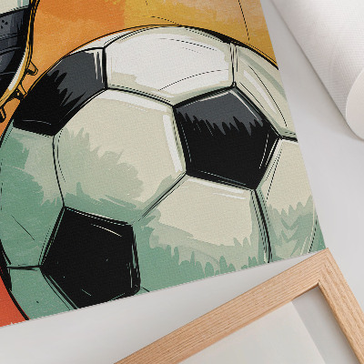 Plakat z teksturą płótna Sportowy akcent piękne barwy dynamiczna kompozycja