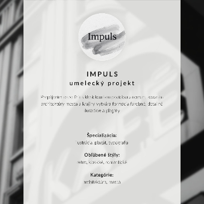 Plakat z teksturą płótna Kawiarenka uliczna