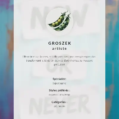 Plakat z teksturą płótna wyraziste litery z motywem serca na pastelowym tle