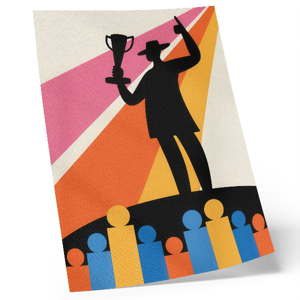 Plakat ścienny Zwycięstwo ilustracja