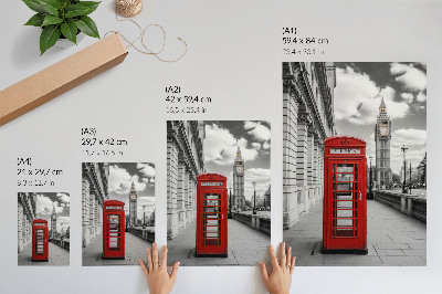 Plakat na płótnie Londyńska budka
